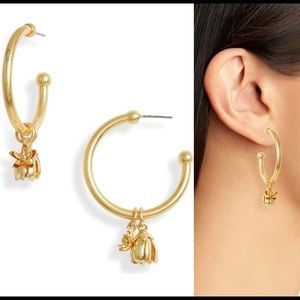 The Madewell Petalbud Hoop Earrings